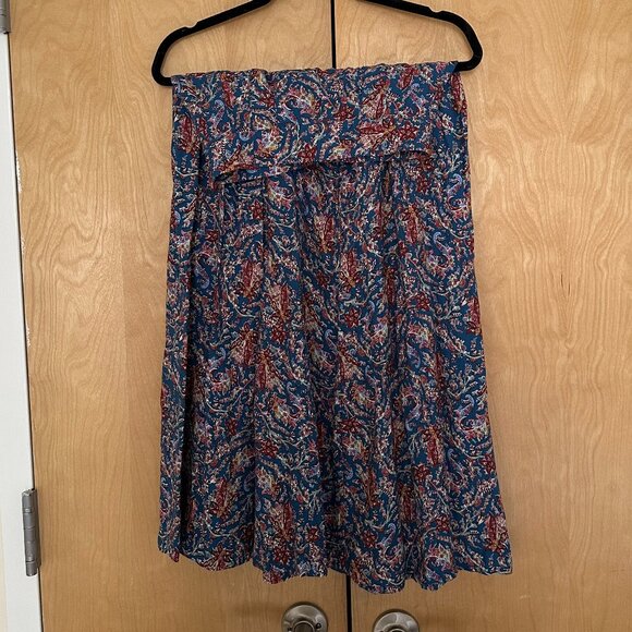 NWT Sezane Jupe Alicia Midi Skirt in Ranch Marine - Women's 34 / US2 - Picture 4 of 7